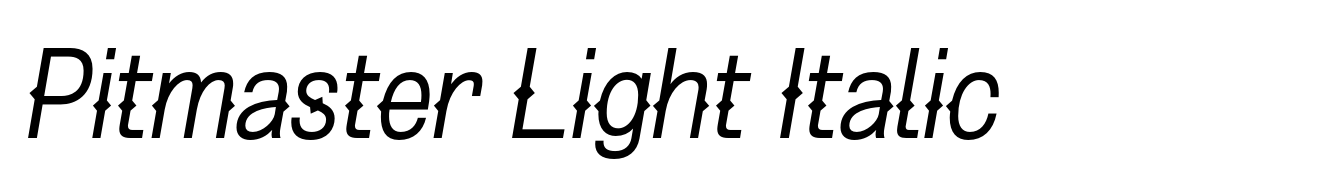 Pitmaster Light Italic